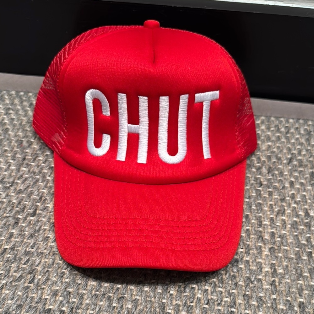 Toptie Hat Red CHUT Trucker Hat